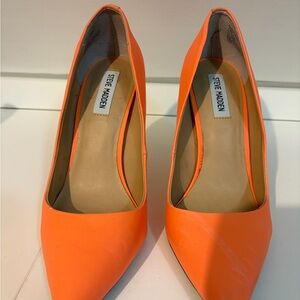 Steve Madden Bright Orange Heels